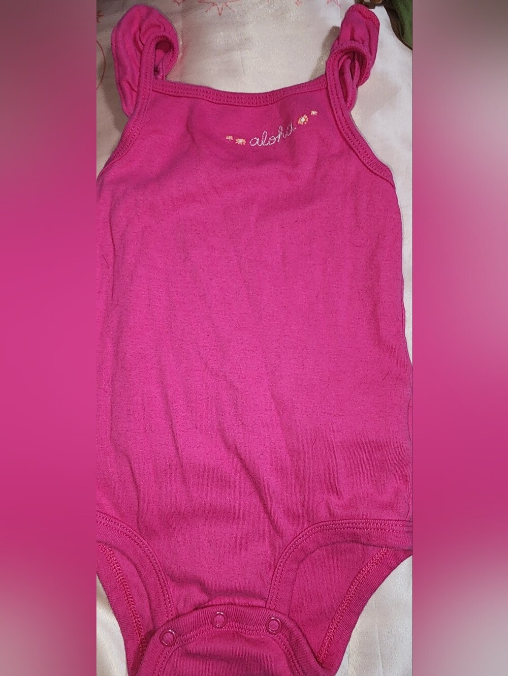 Carter's Hot Pink One-Piece Tank Bodysuit